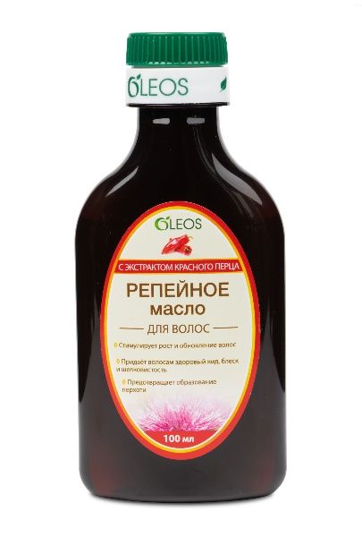 Изображение товара Репейное масло с Экстрактом красного перца Oleos 100мл Репейное масло с Экстрактом красного перца Oleos 100мл фотография