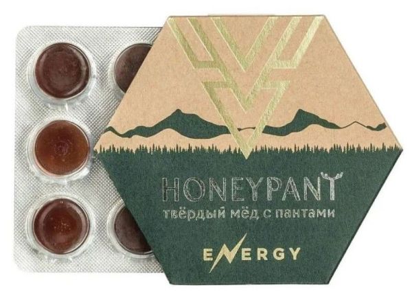 Изображение товара Твердый мед HoneyPant с Пантогематогеном 36г Твердый мед HoneyPant с Пантогематогеном 36г фотография