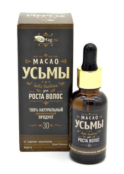 Изображение товара Масло усьмы 100 % для роста волос АлтайМаг, 30мл Масло усьмы 100 % для роста волос АлтайМаг, 30мл фотография