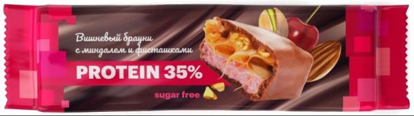 Изображение товара Батончик протеиновый вишнёвый брауни с миндалём и фисташками Biotok 40г Батончик протеиновый вишнёвый брауни с миндалём и фисташками Biotok 40г фотография