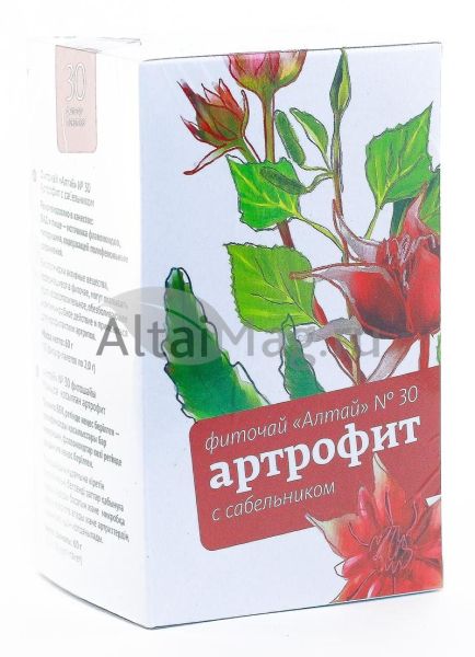 Изображение товара Фиточай алтай №30 артрофит (с сабельником) №30пак Фиточай алтай №30 артрофит (с сабельником) №30пак фотография