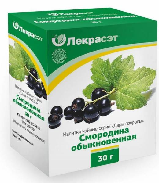 Смородина, лист, 30 г фотография